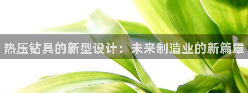 易倍英语官方网站登录：热压钻具的新型设计：未来制造业的新
