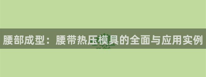 emc易倍最新链接：腰部成型：腰带热压模具的全面与应用实