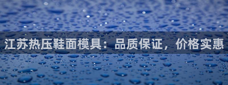 emc易倍电竞:江苏热压鞋面模具:品质保证,价格实惠