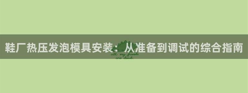 emc全站ag:鞋厂热压发泡模具安装:从准备到调试的综合